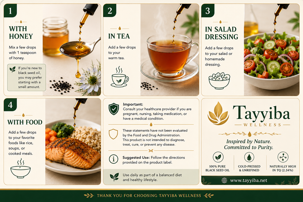 Pure Cold-Pressed Black Seed Oil (Nigella Sativa)