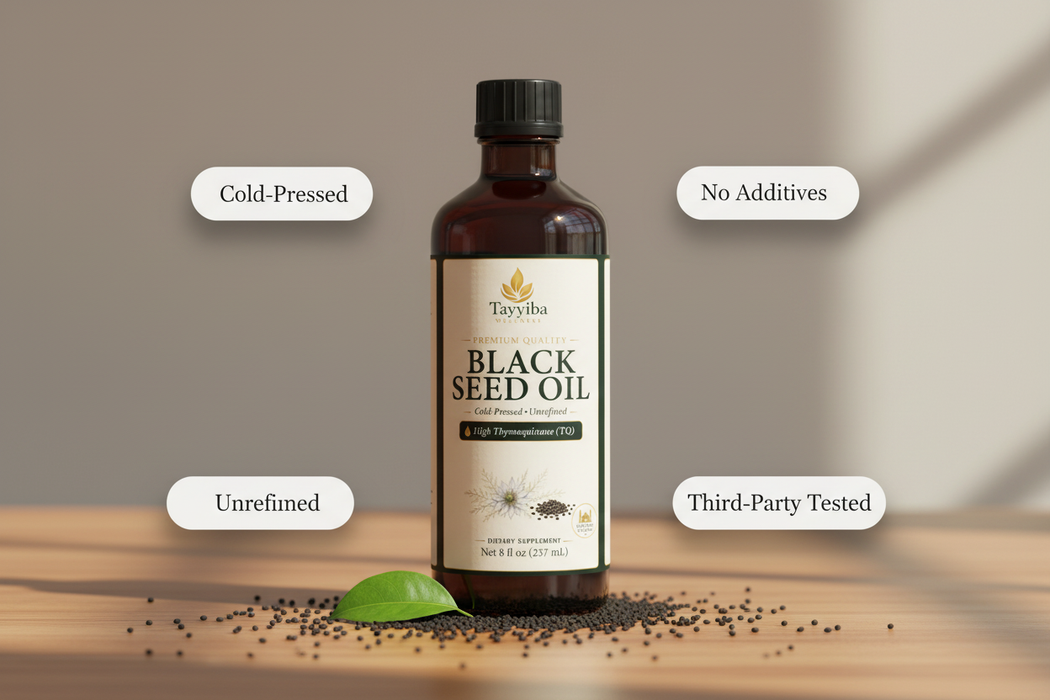 Pure Cold-Pressed Black Seed Oil (Nigella Sativa)