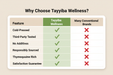 Why Choose Tayyiba Wellness - Comparison Table